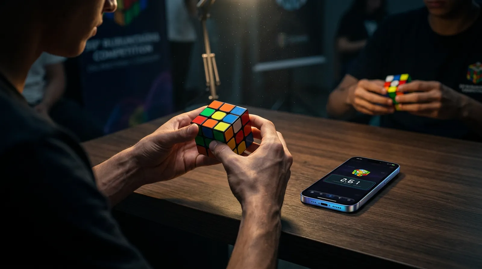 Treinando com o timer e o smart cube